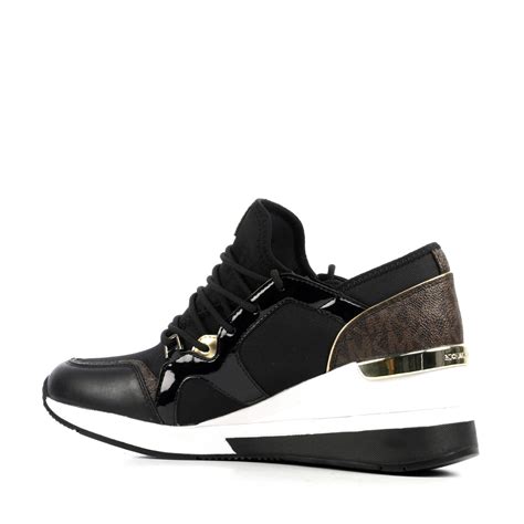 michael kors sleehak zwart|michael kors sneakers dames.